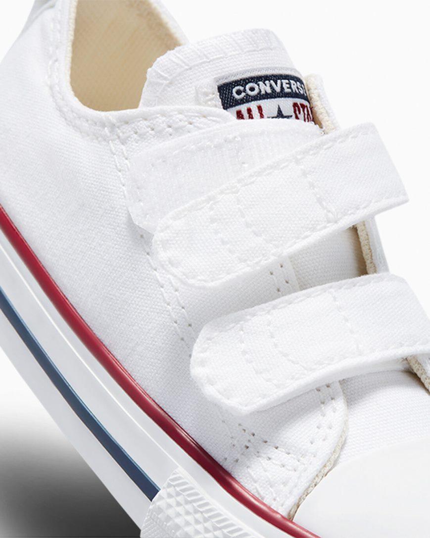 Boys' Converse Chuck Taylor All Star Easy-On Low Top Shoes White / Dark Red / Navy | AU 6E0C5N